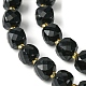 Natürlichen Obsidian Perlen Stränge G-Q010-A23-01-4