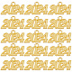 Sunnyclue 合金チャーム 50 個  数2024  ゴールドカラー  18~19x32~33x2mm  穴：3mm FIND-SC0007-04G-1