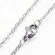 304 Stainless Steel Necklaces NJEW-F150-01P-3