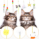 Gomakerer 7 個 7 スタイルぬいぐるみ  吊り戸の猫のおもちゃ  インタラクティブな猫じゃらしおもちゃ  混合図形  混合図形  1780~2065mm  1個/スタイル AJEW-GO0001-15-3