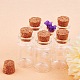 Clear Glass Jars Glass Bottles with Corks and Iron Screw Eye Pins Wish Bottles for Crafts AJEW-PH0004-01-5