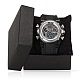 Ohsenブランドのメンズシリコンスポーツの腕時計  高品質30防水ステンレス製の電子時計メートル  ブラック  245x26mm  ウォッチヘッド：41x49x15mm  ウオッチフェス：30.5x30.5mm WACH-N002-03-6