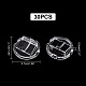 Круглые прозрачные акриловые стойки с одним кольцом RDIS-WH0016-01B-2