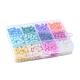 720 Stück 12 Farben Ziehbank & Crackle Style Glasperlenstränge DGLA-FS0001-02-2