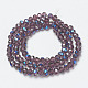Electroplate Glass Beads Strands X-EGLA-A034-T6mm-I09-2