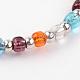 Perles de rocaille de verre étirer bracelets BJEW-JB02498-04-2