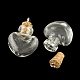 Botella de cristal del corazón para los contenedores de abalorios AJEW-R045-11-1