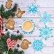 Kit fai da te per sottobicchieri con fiocchi di neve di Natale con pittura con diamanti WG22379-01-2