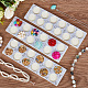Ph pandahall 10 tapis de perles planches à perles plateaux de conception en feutre bijoux bracelet organisateur plateau de rangement pour la fabrication de bijoux création de bracelets TOOL-WH0127-38B-5