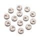 304 Stainless Steel Flat Round Charms STAS-R063-03-1
