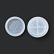 Плоские круглые diy силиконовые Молды для хранения алмазов DIY-G079-21B-4