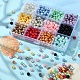 780 pz 12 colori perle di perle di vetro dipinte a forno HY-YW0001-03B-4