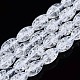 Transparent Crackle Glass Beads Strands X-GLAA-S192-B-010A-1