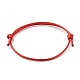 Création de bracelets en corde de polyester ciré coréen AJEW-JB00011-09-2