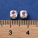 Perles de zircone cubique micro pave en Laiton KK-P256-09S-02-3