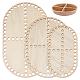 Base de cesta de crochet de madera TOOL-WH0051-16-1