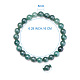Bracelets extensibles à perles rondes en jadéite naturel BJEW-PH0001-8mm-10-3