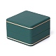 Boîtes à bagues à bijoux carrées en plastique OBOX-F005-03B-1