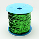 環境に優しいプラスチックスパンコールビーズ  スパンコールビーズ  装飾アクセサリー  フラットラウンド  グリーン  6mm  約100ヤード/ロール PVC-Q087-6mm-50104-1