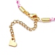 Bracelets de cordon tressé en coton BJEW-JB05671-01-3