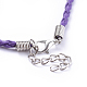 Cuerda de collares de cuero de imitación NCOR-R026-8-4