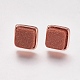 Synthetic Goldstone Stud Earrings EJEW-F139-A05-3