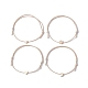 Set di braccialetti con perline intrecciate in ottone da 4 pz BJEW-JB09738-1