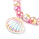 Set di gioielli con perline in plastica e resina per bambini SJEW-F221-03-3