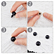 SUPERFINDINGS 100pcs 5 Sizes Plastic Safety Eyes with Washers Full Black Animal Doll Eyes Smooth DIY Craft Amigurumi Eyes Sets for Doll Puppet Bear Plush Crochet Projects Animal Making 13-17mm DIY-WH0297-07A-4