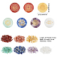 Chakra Themed Natural & Synthetic Mixed Gemstone Palm Stone G-WH0007-05-2