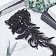GORGECRAFT 1 Yard Beaded Lace Trim Black Sequin Lace Ribbon Applique Arrow Shape Mesh Edging Trimmings for Clothing Curtain Dance Skirt Embellishments DIY Sewing Crafts Home Decoration Accessories OCOR-GF0001-90A-4