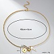 Halsketten mit Herz- und Schlüssel- und Schlossanhänger aus Edelstahl AR9814-1-4