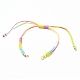 Adjustable Segment Dyed Polyester Bracelet Making AJEW-JB00793-2