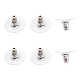 Sunnyclue 3 Paar 925 Sterling Silber Kugel Clutch Ohrring Rückseiten STER-SC0001-11-1
