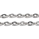 201 ожерелье-цепочка из нержавеющей стали для мужчин и женщин NJEW-I122-01P-2