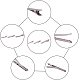 PandaHall Elite 150pcs 3 Size Metal Hair Clips Alligator Hair Clip Flat Top with Teeth Single Prong Curl Clips Hairbow Accessory for Hair Care IFIN-PH0023-81-4