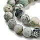 Natural Tree Agate Frosted Agate Round Gemstone Beads Strands G-O151-01-6mm-3
