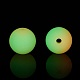 Двухцветные светящиеся силиконовые бусины SIL-I002-01B-1