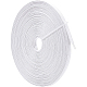 フラットコットンリボン  縫製アクセサリー  ホワイト  3/8インチ（11mm）  約16.40ヤード（15m）/ロール OCOR-WH0073-51B-1