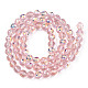Transparentes perles de verre de galvanoplastie brins EGLA-N012-001-B06-2