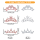 SUPERFINDINGS 12Pcs 3 Styles Rhinestone Crown Princess Cloth Applique Patch 2 Colors Embroidered Iron On Patch Heart Crown Sew-on Appliques Patches Iron-on Patches for Clothes Backpacks Hat Bag DIY-FH0004-86-2