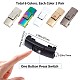 Gorgecraft 6 Pairs 6 Colors Zinc Alloy One-click Hook Buckle for Canvas Sports Shoes FIND-GF0004-54-2