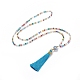 Kits de bijoux pendentif pompon en polyester SJEW-JS01063-4