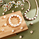 Ahadermaker 500pcs perles en bois naturel WOOD-GA0001-50-4