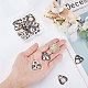SUNNYCLUE 1 Box 24Pcs Tarot Charms Ouijas Board Charms Planchette Charm Sun Enamel Alloy Charm Cat Yes No Ouijas Charms Fortune Teller Gothic Charms for Jewelry Making Charm Occult Earring DIY Supplies ENAM-SC0002-94-3