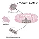 Set di braccialetti elasticizzati in quarzo rosa naturale da 2 pezzo BJEW-SW00095-2
