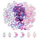 Arricraft 90 pz charms in vetro cristallo trasparente GLAA-AR0001-21-1