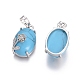 Synthetic Turquoise Pendants G-L512-I14-2