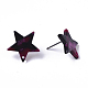 Cellulose Acetate(Resin) Stud Earring Findings X-KY-R022-022-5