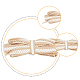 Superfindings 5 пара 5 цвета двухцветные плоские плетеные шнурки из полиэстера DIY-FH0005-41A-02-4